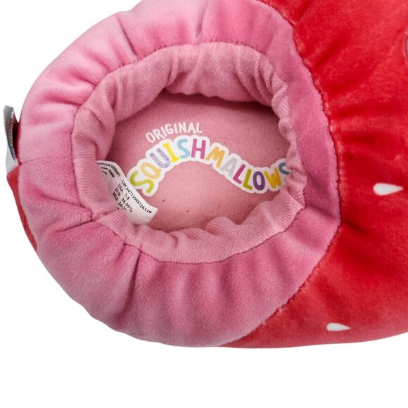 Squishmallow Scarlet The Strawberry Slippers Womens 7-8 Red Green Pink Casual - Picture 8 of 12